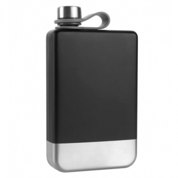 Logotrade corporate gift picture of: Hip flask HALTI Schwarzwolf